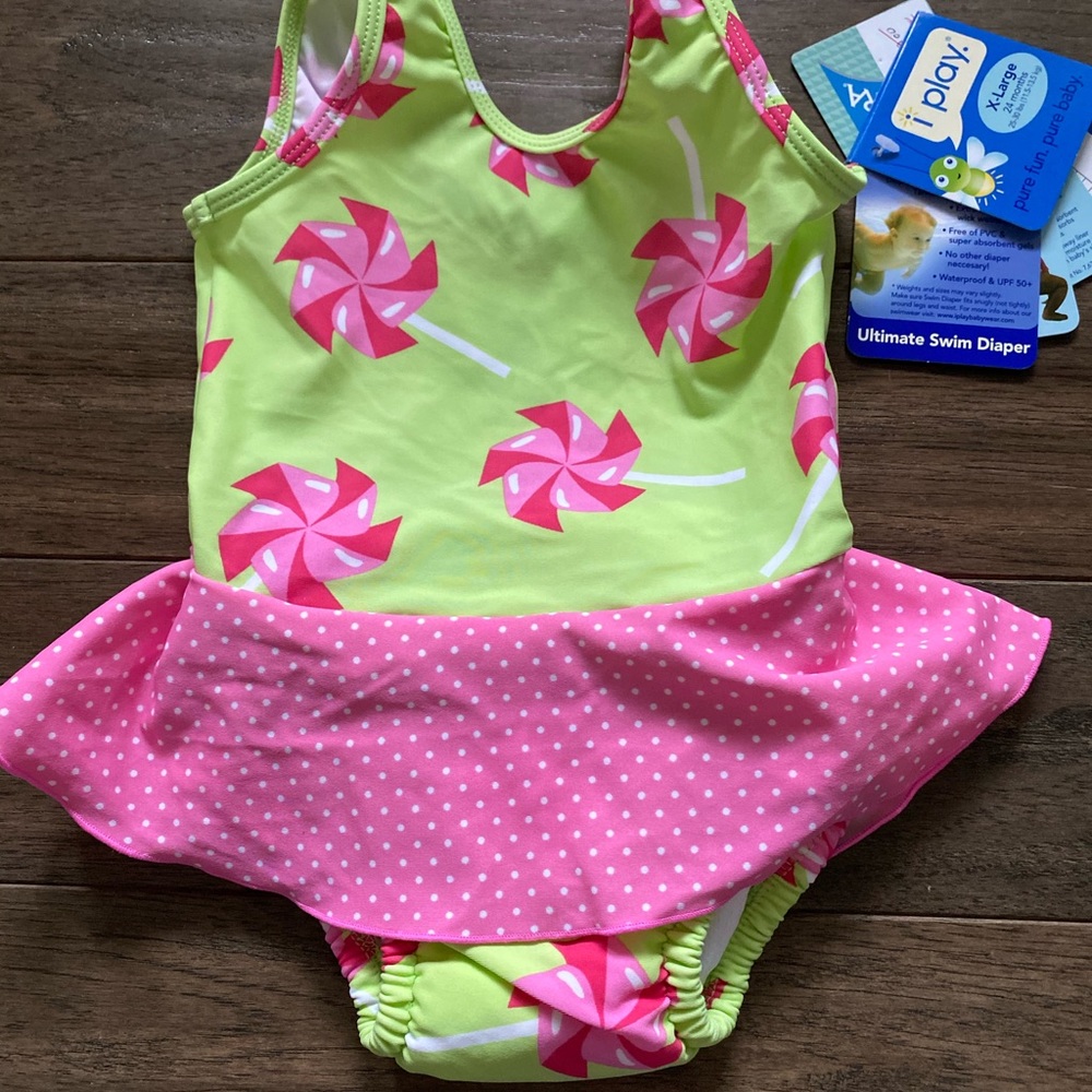 New I play swimsuit with swim diaper built-in 18 months